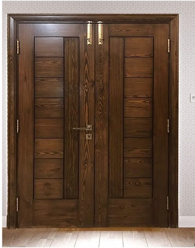 double door wooden